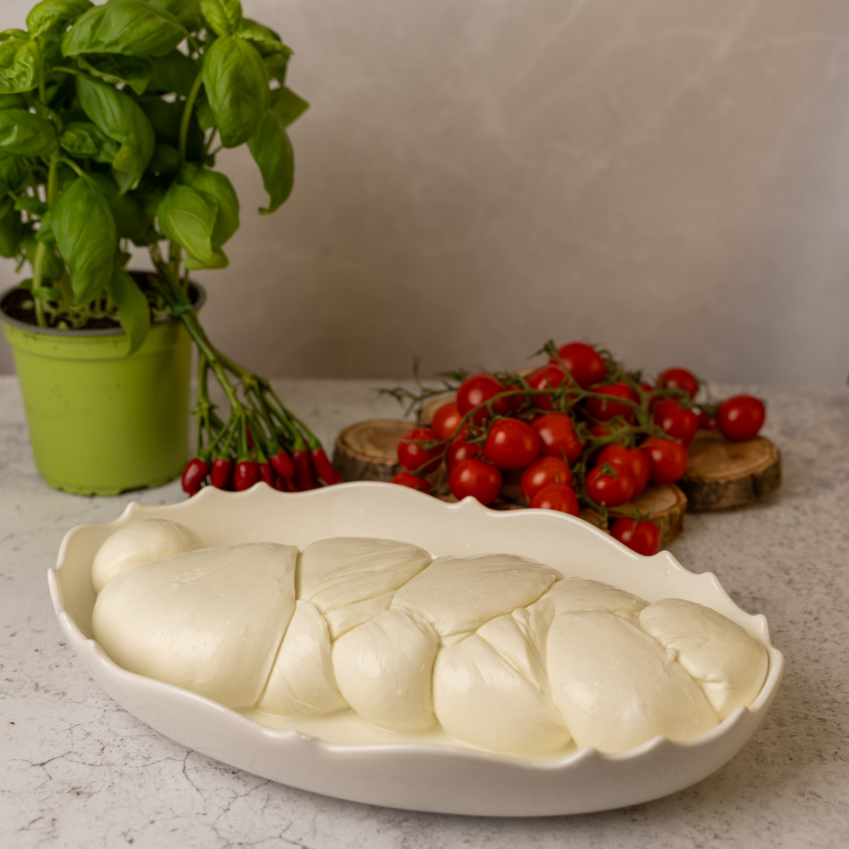 Treccia di mozzarella